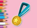 Juego Libro para colorear: Medalla  en línea
