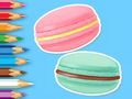 Juego Libro para colorear: Macarrón  en línea