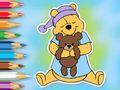 Juego Libro para colorear: Winnie con osito de juguete  en línea