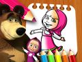 Juego Libro para colorear de Masha y el oso  en línea