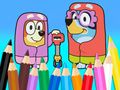 Juego Libro para colorear: Abuelitas azules que usan hilo dental  en línea