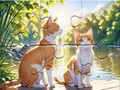 Juego Rompecabezas: gatos en parejas  en línea
