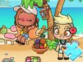 Juego Rompecabezas: Avatar World tomando el sol  en línea