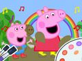 Juego Libro para colorear: Peppa Pig Muddy Divertido  en línea