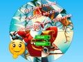 Juego Puzzle redondo Recoge divertidas imágenes navideñas  en línea