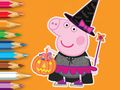 Juego Libro para colorear: Peppa Pig Halloween  en línea