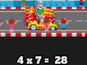 Juego Carrera de Matemáticas Cuatro Aritmética  en línea