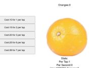 Juego Clicker de fruta naranja  en línea