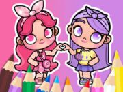 Juego Libro para colorear: BFF en Avatar World  en línea