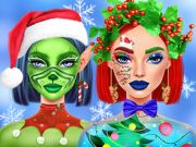 Juego Maquillaje navideño de Ellie  en línea