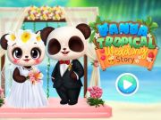 Juego Historia de la boda tropical de Panda  en línea