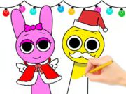 Juego Libro para colorear: Sprunki Navidad  en línea