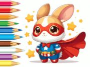 Juego Libro para colorear: Súper Conejo  en línea