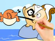 Juego Libro para colorear: Sorpresa de pesca  en línea