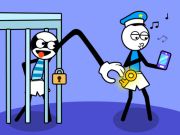 Juego Stickman Troll Ladrón Rompecabezas  en línea