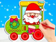 Juego Libro para colorear: Tren de Navidad  en línea