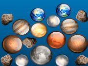 Juego ¡Fusiona planetas en el espacio!  en línea