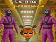 Juego El juego del calamar Sprunki escapó de las trastiendas  en línea