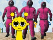 Juego Sprunki en la Cámara del Juego del Calamar  en línea
