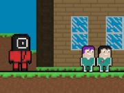 Juego Escape de calamares pero blockworld  en línea