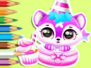 Juego Libro para colorear: cumpleaños de Baby Fluff  en línea