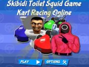Juego Skibidi inodoro juego de calamares kart racing en línea  en línea