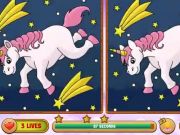 Juego Unicornio encuentra las diferencias  en línea