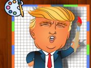Juego Tiempo para colorear de Trump  en línea