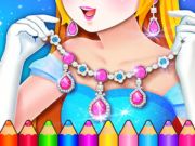 Juego Libro para colorear: diseño de joyas  en línea
