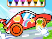 Juego Libro para colorear: auto de carreras  en línea