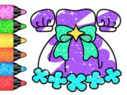 Juego Libro para colorear: vestido brillo  en línea