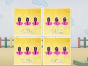 Juego Partido de la tarjeta de memoria del juego de calamar  en línea