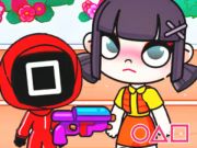 Juego Rompecabezas: juego de calamar vs avatar  en línea