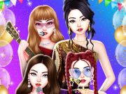 Juego Concierto de víspera de año nuevo de color rosa negro  en línea