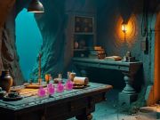 Juego Escape de hechicera submarina  en línea
