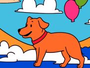 Juego Color by Code: Dog amarillo  en línea