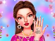 Juego Diseño de manicura de primavera de celebridades  en línea