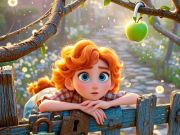 Juego Encuentra las diferencias: manzana verde  en línea