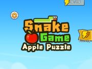 Juego Juego de manzana de rompecabezas de serpiente  en línea