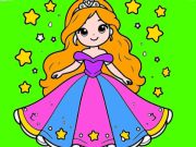 Juego Volver a la escuela Princesa para colorear  en línea