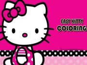 Juego Kitty para colorear fácil  en línea