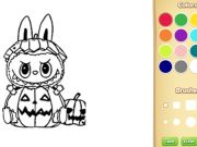 Juego Halloween Labubu Coloring & Drawing Game en línea