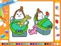 Juego Colorear en línea Baby Twins  en línea