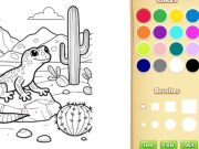 Juego Libro para colorear de animales del desierto para niños en línea