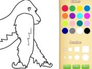 Juego Libro para colorear de gorila para niños en línea