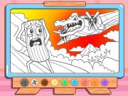 Juego Libro para colorear: Bombardino Crocodilo en línea