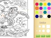 Juego Libro para colorear de animales de mar en línea