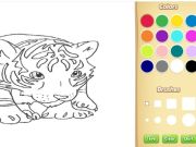 Juego Libro para colorear del tigre del bebé en línea