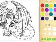 Juego Libro para colorear de la quimera dragón en línea
