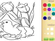 Juego Libro para colorear de flores para niños en línea